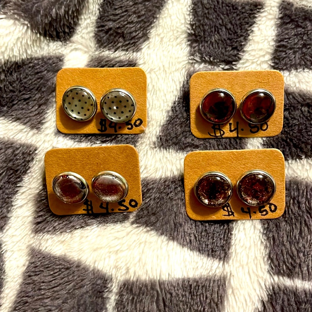Handmade Earrings- Pack of 4